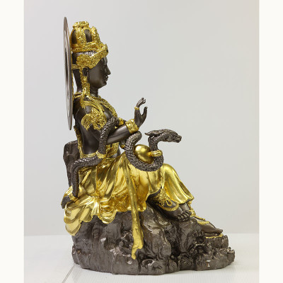 Gold Pasted Jatukam Statue 37cm 2550 Wat Pho Kaew Prasit