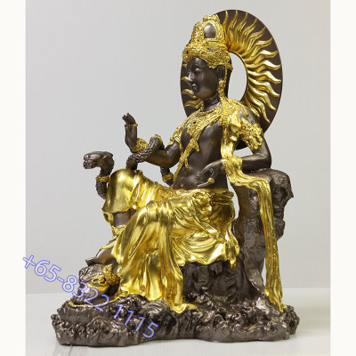 Gold Pasted Jatukam Statue 37cm 2550 Wat Pho Kaew Prasit