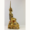 Phra Buddha ChinNaRat 9 Inches Lap Statue Wat Yai 2568 Gold Leaf Pasted