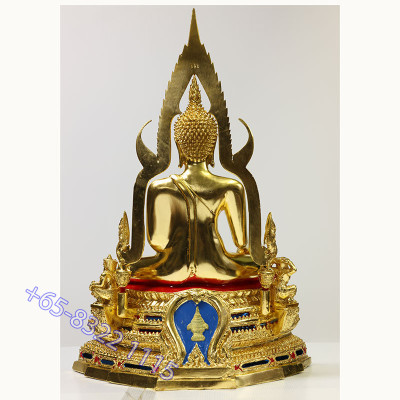 编号:196 金納叻佛祖 9寸金身,佛历2568,金箔粘贴 Wat Yai,高56cm