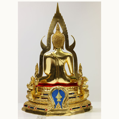 金納叻佛祖 9寸金身,佛历2568,金箔粘贴 Wat Yai,高56cm