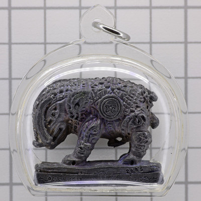 头帮野猪，龙莆伽隆加持，佛历2549编号：2885混合千年金属 Wat KhaoLam