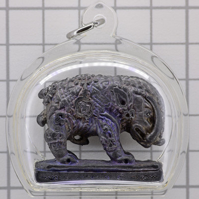 头帮野猪，龙莆伽隆加持，佛历2549编号：2885混合千年金属 Wat KhaoLam