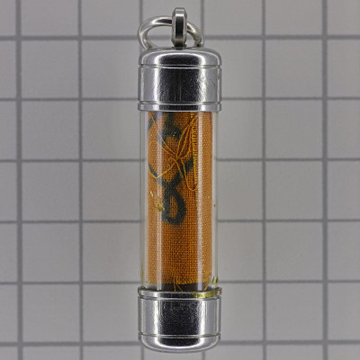 Made 379 LP Hong 2556 MongSan Robe Takrut, Powder Mixed LP Hair, Finger Nail, Wat SuSanThungMon