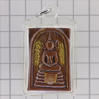 S/n:1 LP Hong 2555 Phra Somdej Gold Takrut, Leklai Powder, Hairs, Ruby