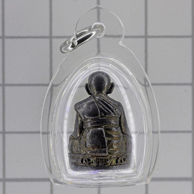 龙婆宏小金身,佛历2555,铜镀黑代码, Wat SuSanThungMon