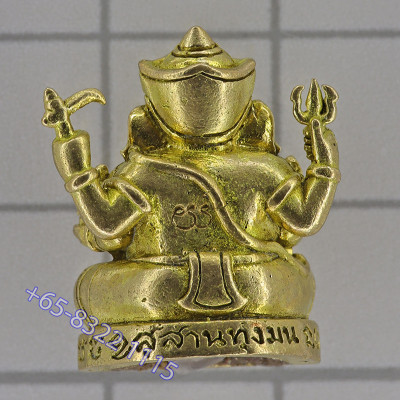 龙婆宏加持,佛历2555,象神,铜拉康 2cm, Wat SuSanThungMon