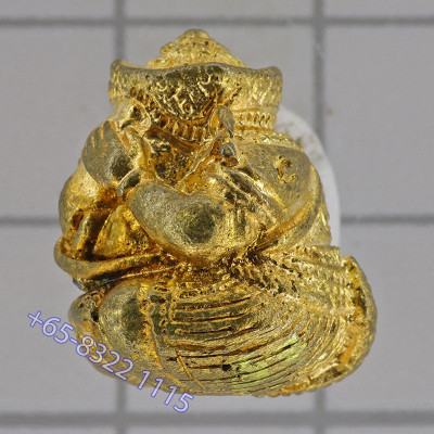 LP Hong 2553 Phra PiKaNet Pidta Gold Plated 2cm Wat SuSanThungMon