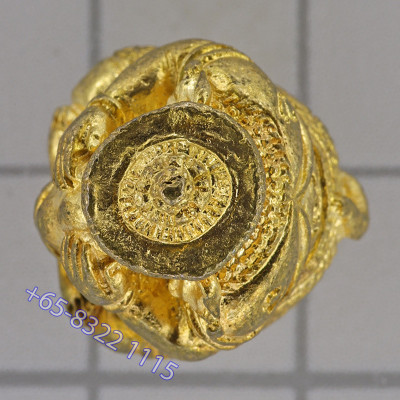 LP Hong 2553 Phra PiKaNet Pidta Gold Plated 2cm Wat SuSanThungMon