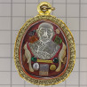 LP Hong Phra Pidta 2556 Ivory Salika, Gold Takrut, Leklai, Hairs