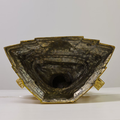 Phra Buddha ChinNaRat 7 Inches Lap Statue 2568 Gold Leaf Pasted