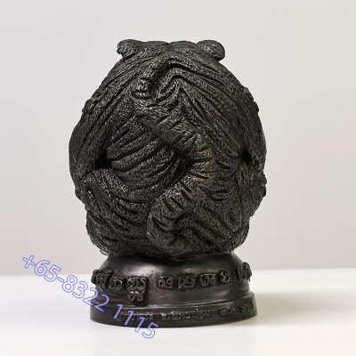 LP ShamAng Wat BangPhra 2555 Tiger Statue Height 15cm