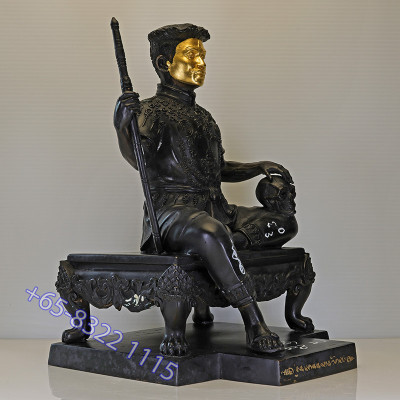 S/n:68 Extra Hand Written Talisman by Ajahn SuBin 2554 Phra KhunPean 5 Inches Lap Statue Height 25cm