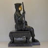S/n:68 Extra Hand Written Talisman by Ajahn SuBin 2554 Phra KhunPean 5 Inches Lap Statue Height 25cm