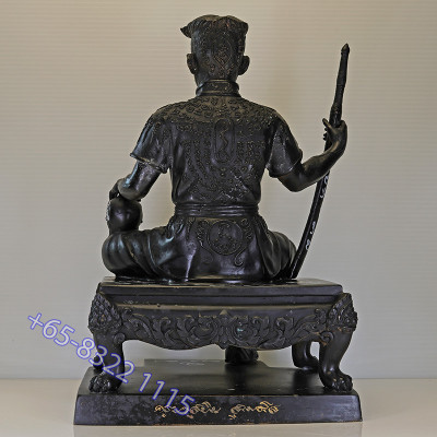 S/n:68 Extra Hand Written Talisman by Ajahn SuBin 2554 Phra KhunPean 5 Inches Lap Statue Height 25cm