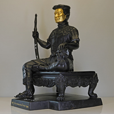 1st Batch S/n:68 Extra Hand Written Talisman by Ajahn SuBin 2554 Phra KhunPean Statue 25cm