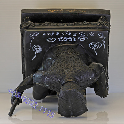 S/n:68 Extra Hand Written Talisman by Ajahn SuBin 2554 Phra KhunPean 5 Inches Lap Statue Height 25cm