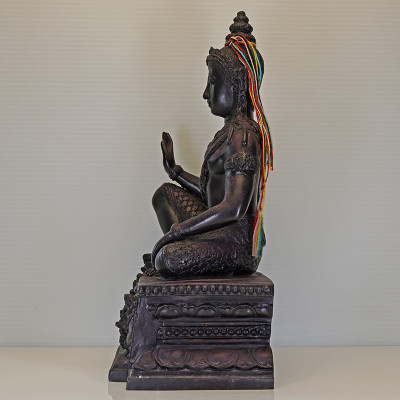 1st Batch Ajahn Prasoot Jatukam RaMaThap Statue 5 Inches Lap Statue 25cm Wat NaiTao 2549