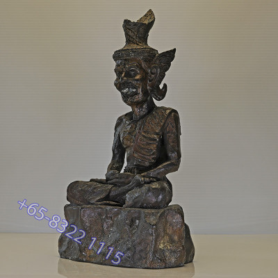 Made 999, LP Kalong 2551 Phra Lersi SerMing Prai Statue Height 26cm, Wat KhaoLam