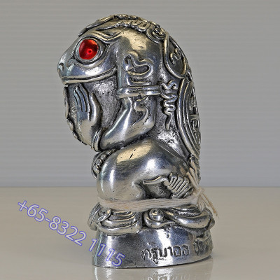 KruBa Or S/n:136 Rich Frog Statue 10.5cm 2557 Wat PhraThat Doi JomWet