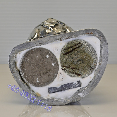 编号：136 KruBa Or 富有青蛙金身10.5cm，佛历2557 Wat PhraThat Doi JomWet