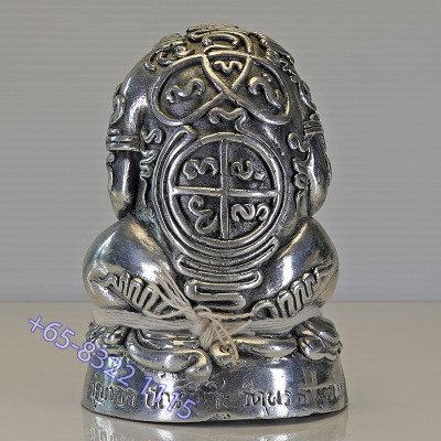 编号：136 KruBa Or 富有青蛙金身10.5cm，佛历2557 Wat PhraThat Doi JomWet