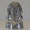 编号：136 KruBa Or 富有青蛙金身10.5cm，佛历2557 Wat PhraThat Doi JomWet