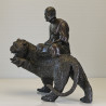 LP Pern Seating Tiger 3 Inches Lap Statue, Wat BangPhra 2553