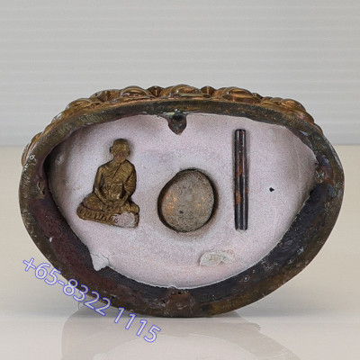 19名高僧加持，药师佛金身，佛历2556大法会龙婆沙空100天，编号：295 Wat NongKrub