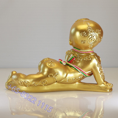 Ajahn NiKom 2563 KuManThong Statue Gold Painted