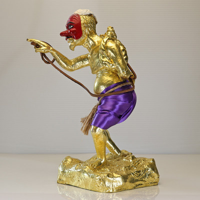 Made 50 Ajahn PraSoot 2558 Gold Pasted Phan Boon Statue 25cm Wat Tham PhraPhut KoSi