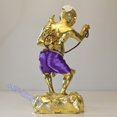 Made 50 Ajahn PraSoot 2558 Gold Pasted Phan Boon Statue 25cm Wat Tham PhraPhut KoSi