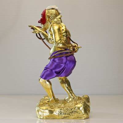 Made 50 Ajahn PraSoot 2558 Gold Pasted Phan Boon Statue 25cm Wat Tham PhraPhut KoSi