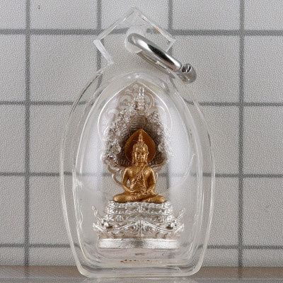 Phra NakProk 2557 Phra Muchalinda Rakthenatawee Roop 2.5 cm Italy Bronze & Silver Number Coded