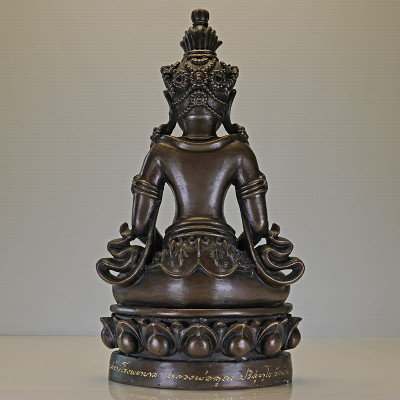 做120尊,编号:112龙婆同药师佛5寸腿金身26cm,佛历2564,Wat Ban Rai,26cm