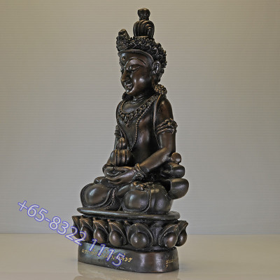做120尊,编号:112龙婆同药师佛5寸腿金身26cm,佛历2564,Wat Ban Rai,26cm