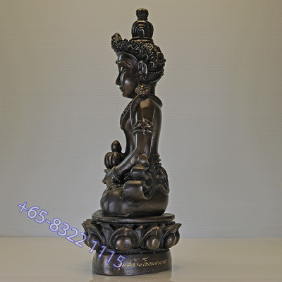 做120尊,编号:112龙婆同药师佛5寸腿金身26cm,佛历2564,Wat Ban Rai,26cm