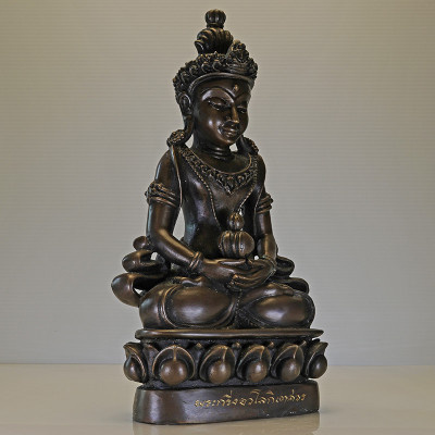 做120尊,编号:112龙婆同药师佛5寸腿金身26cm,佛历2564,Wat Ban Rai,26cm