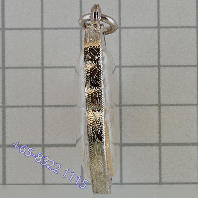 Wat KhaoHor 2549 LP Thuad Gold Plated, Thai Flag Pim, New Silver Casing