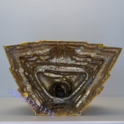 S/n:782 Phra Buddha ChinNaRat 5 Inches Lap Statue, Wat Yai 2568 Gold Leaf Pasted