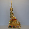 S/n:782 Phra Buddha ChinNaRat 5 Inches Lap Statue, Wat Yai 2568 Gold Leaf Pasted