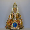 S/n:782 Phra Buddha ChinNaRat 5 Inches Lap Statue, Wat Yai 2568 Gold Leaf Pasted
