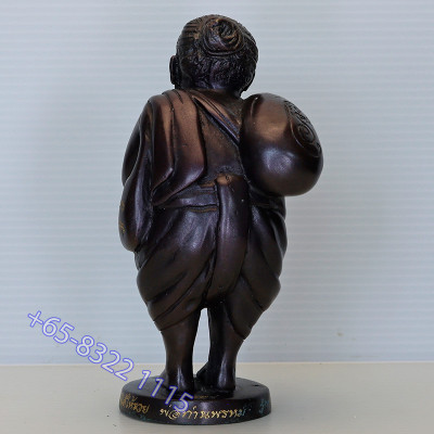 LP Prom加持,Wat PaLaNuPab ChuChok金身,佛历2554,身高14cm