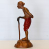 S/n:816 LP Kloy 2554 HoonPaYong Statue Height 10.5cm Wat PuKowThong, Gold Plated Takrut