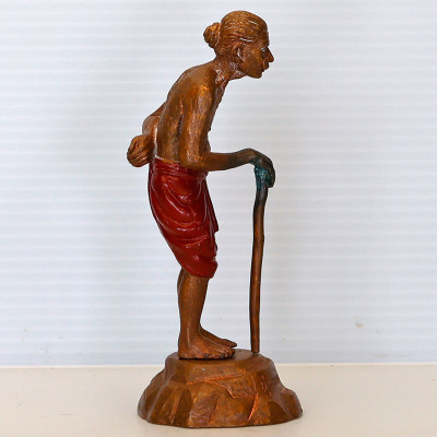 编号:816,龙婆Kloy,佛历2554,魂魄勇金身,打固镀金,瓦福考通,高 10.5cm