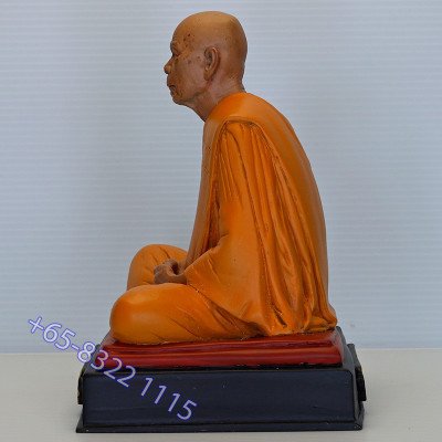 Made 356 S/n:139 LP Tim 5 Inches Lap Statue 2565 Wat Laharnrai, Ashes LP Tim