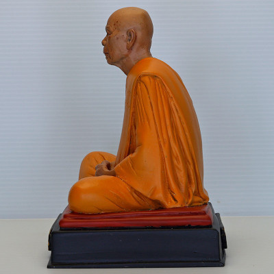 Made 356 S/n: LP Tim 5 Inches Lap Statue 2565 Wat Laharnrai, Ashes LP Tim