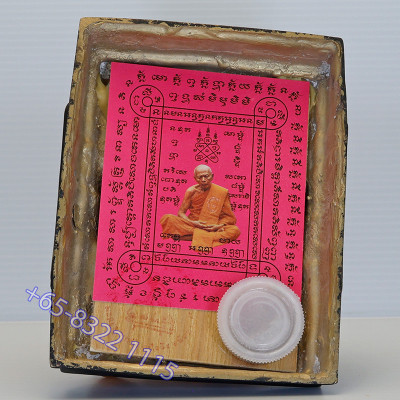 Made 356 S/n:139 LP Tim 5 Inches Lap Statue 2565 Wat Laharnrai, Ashes LP Tim