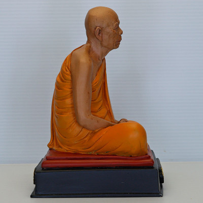 Made 356 S/n: LP Tim 5 Inches Lap Statue 2565 Wat Laharnrai, Ashes LP Tim