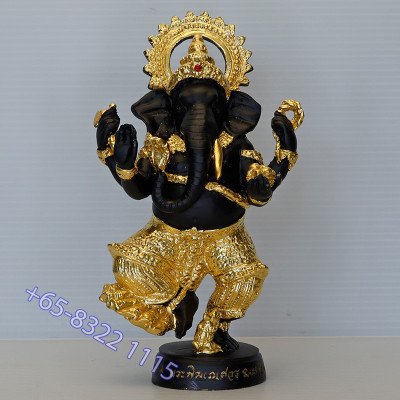 LP Key加持,佛历2550,贴金象神金身高17cm, Wat SiLamYong